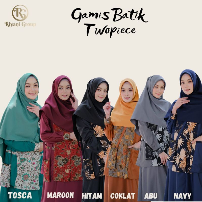 Gamis Batik Twopiece By Riyani