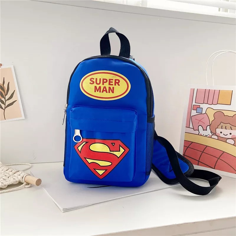 Tas Selempang Anak Karakter - Slingbag Anak - Tas Anak Karakter superhero ( super promo )