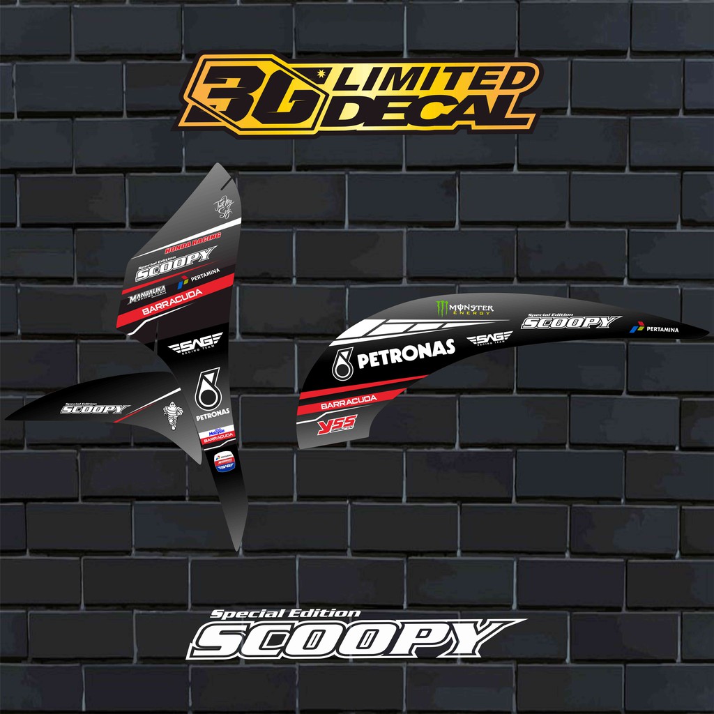 Striping SCOOPY KARBU Motif Petronas Yamaha