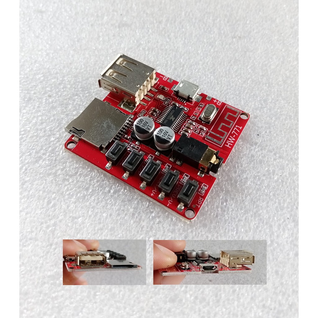 Modul MP3 Player 3.7-5v Bluetooth 4.1 Micro USB TF SD