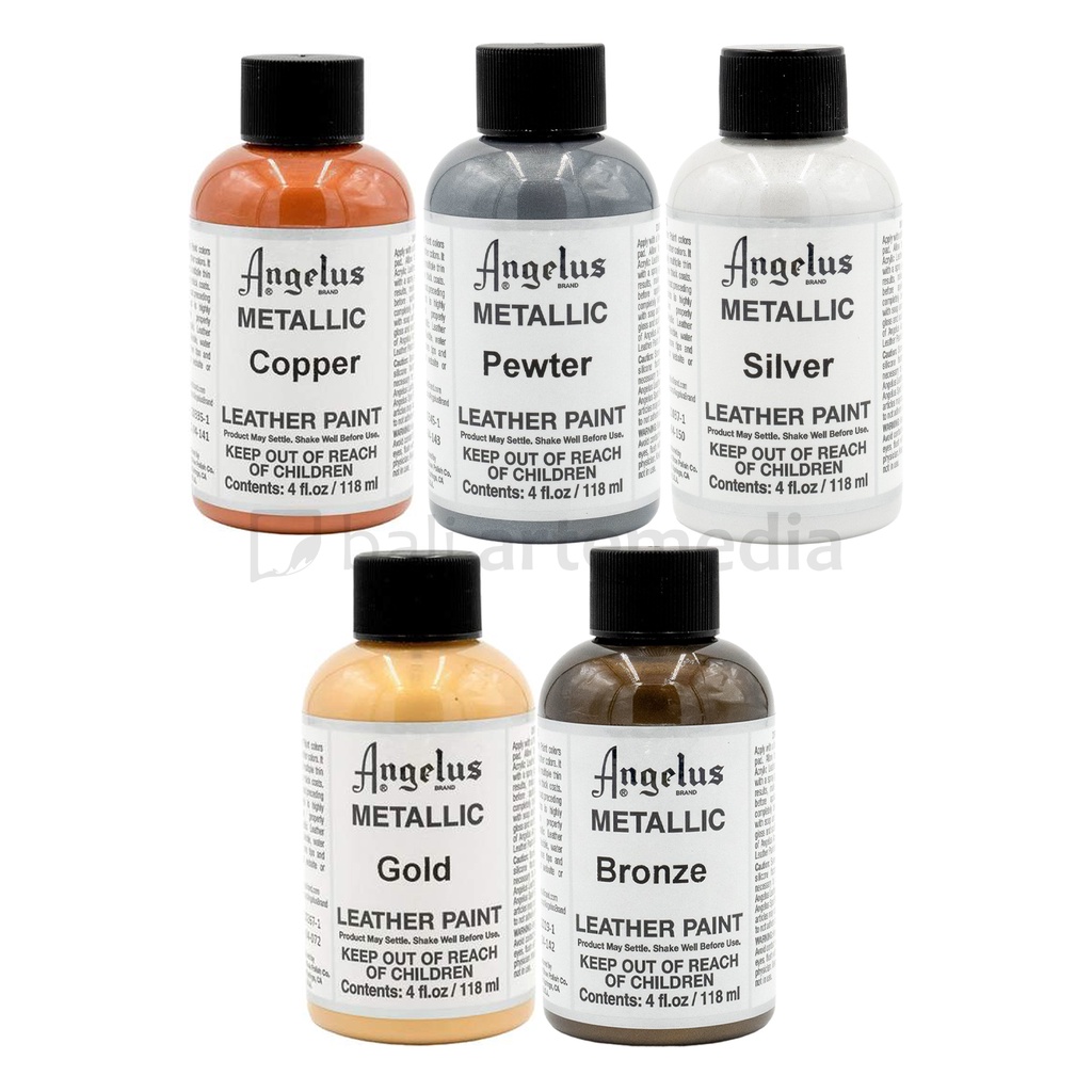 Angelus Leather Paint Metallic Colour 4oz 118ml