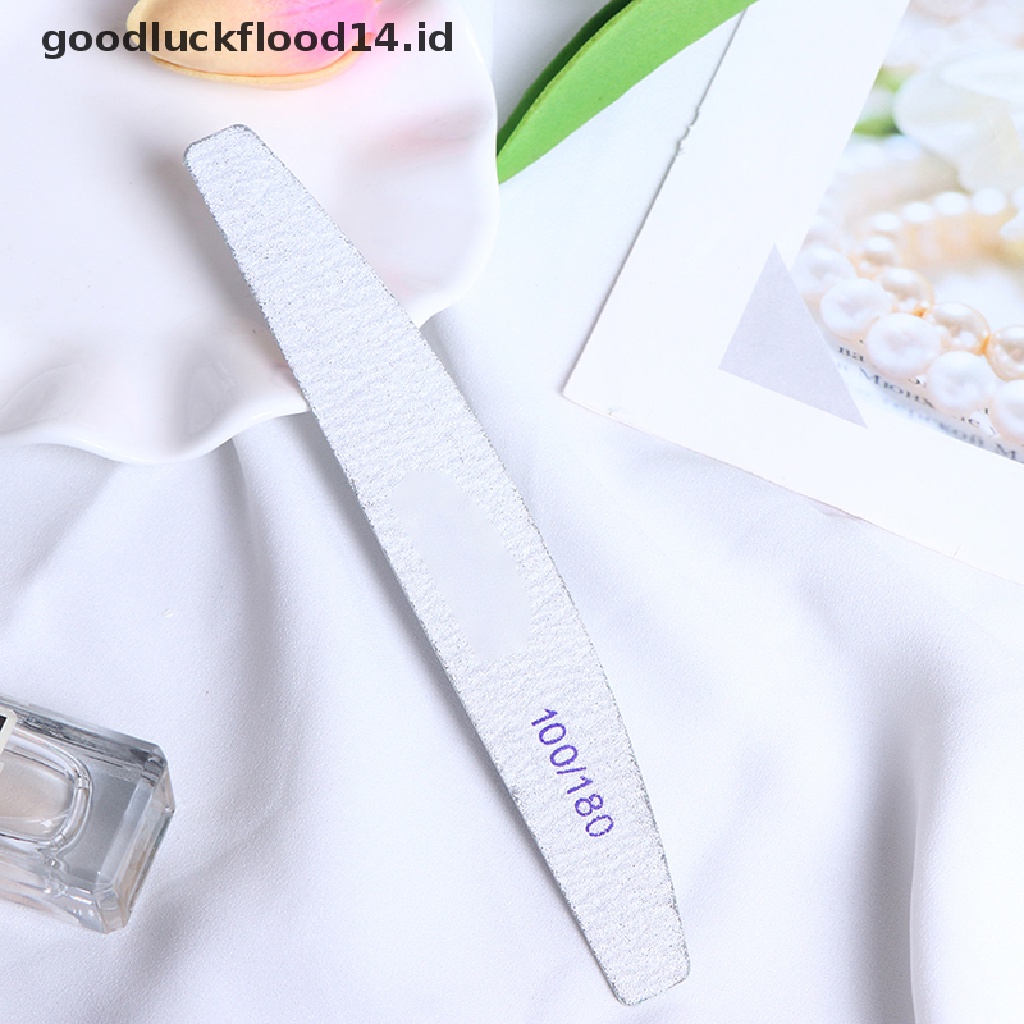 [OOID] 10pcs/Lot Wooden Nail Files Professional Nail Buffer 100/180 Wood Nail File ID