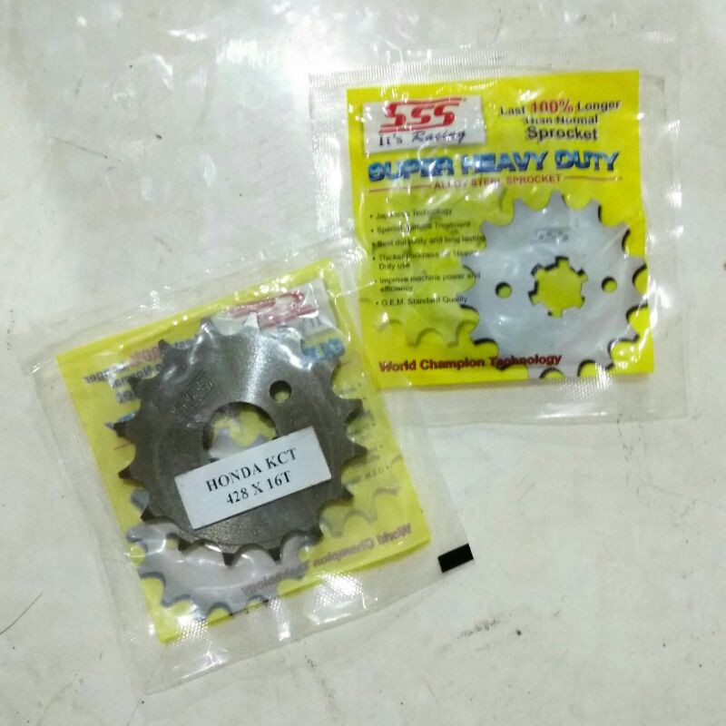 Gear SSS Depan untuk motor Honda Megapro, CB150R, CBR150, Verza, Sonic, CRF 150
