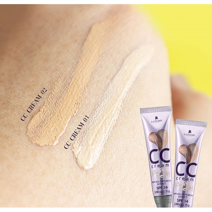 la tulipe CC cream spf34