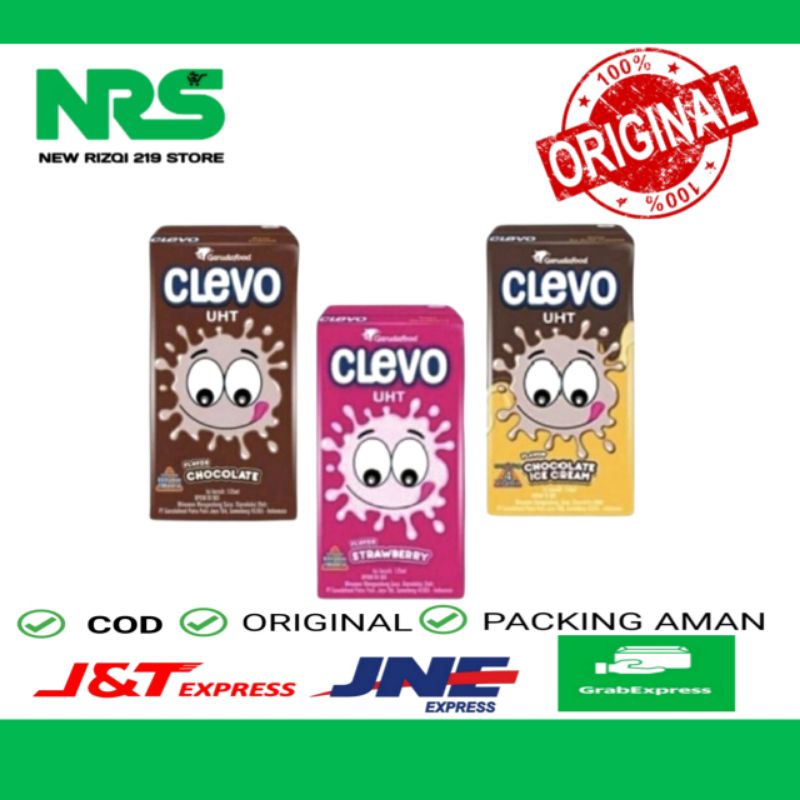 

Clevo Susu UHT 125ml Coklat Chocolate Strawberry Es Krim