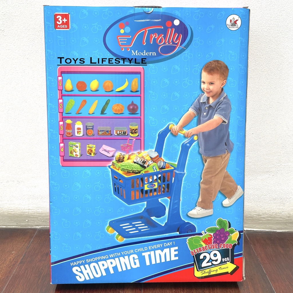 Mainan Troli Anak Keranjang Trolly Jumbo Shopping Time Trolley (Murah)