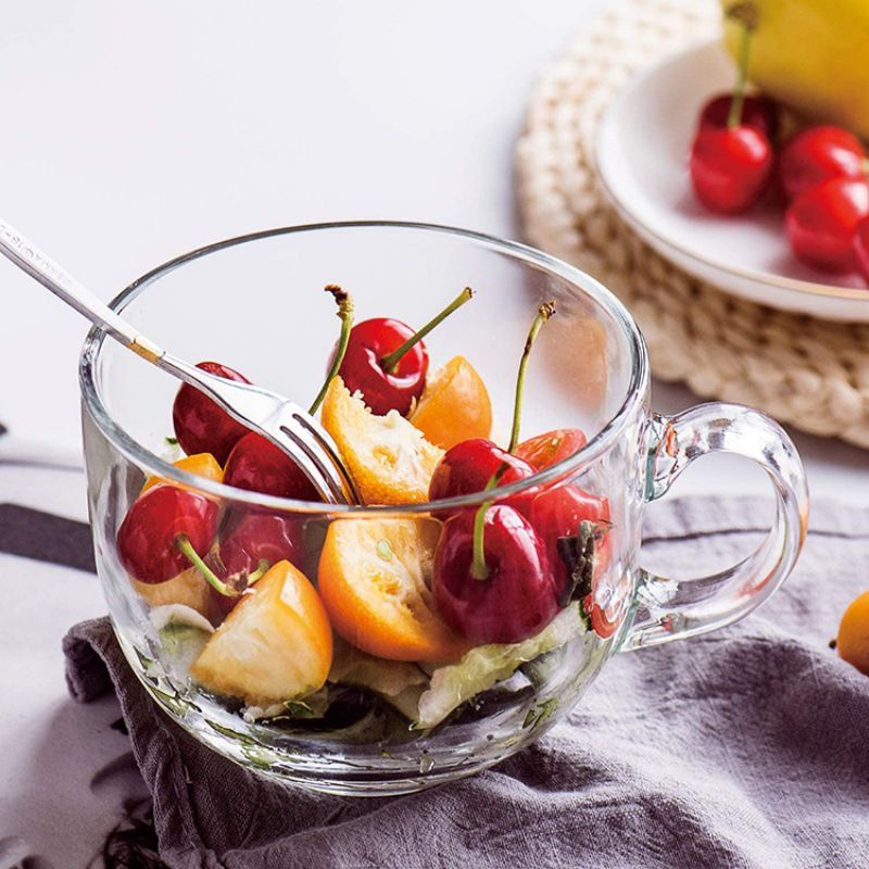 gelas mug mangkok sereal mangkok bubur gelas cafe bening mug jumbo mug besar