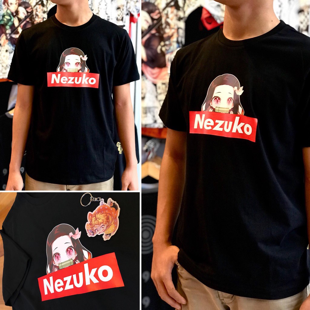 Kaos Anime Nezuko Box Black Demon Slayer