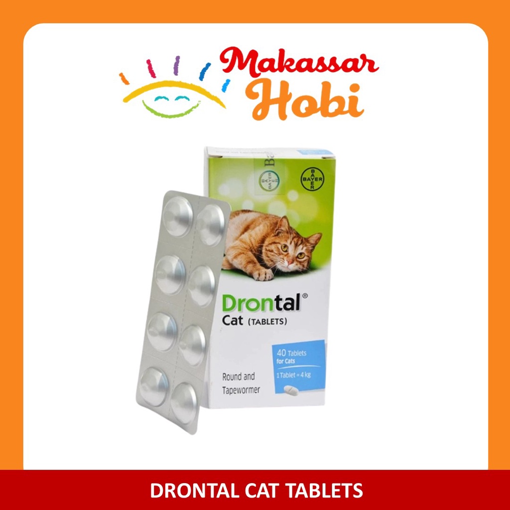 Obat Cacing untuk Kucing DRONTAL Cat Tablet Tablets