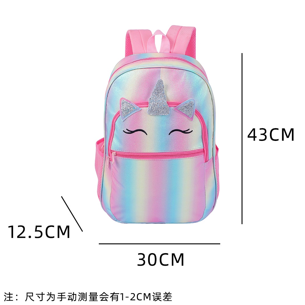 tas unicorn besar glitter tu056 ransel anak perempuan sd backpack sekolah