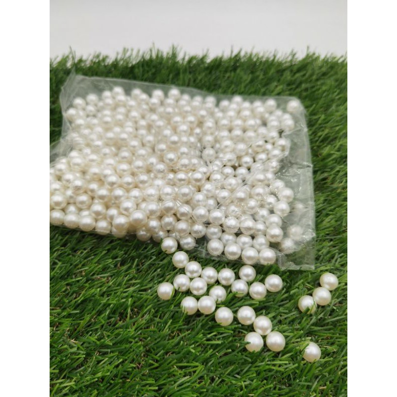 MUTIARA TINDIK WARNA BW UKURAN 10MM PER 50 GRAM