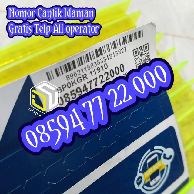 Kartu perdana nomor cantik XL seri AA BB triple 000