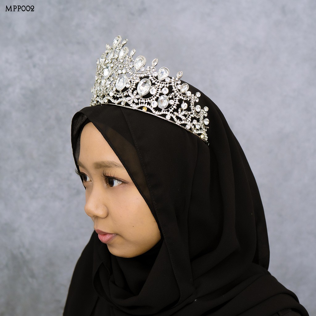 [TOKO TERPERCAYA] MAHKOTA BRIDAL PARTY EXCLUSIVE HIJAB PESTA PUTIH MPP002