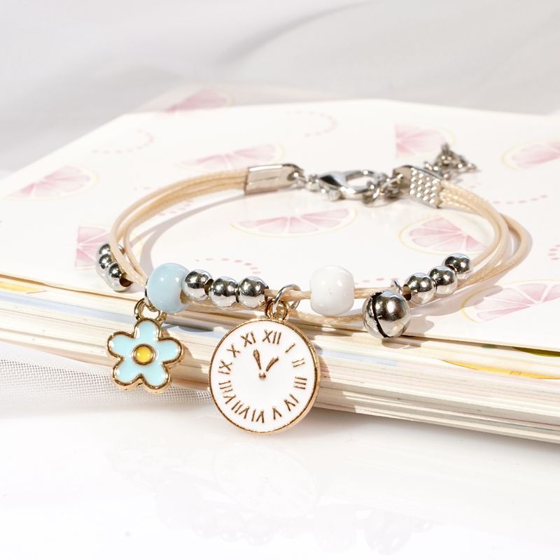 Gelang couple Daisy etnik bead Tali persahabatan Braided Bracelet/Friendship Adjustable Fashion Aksesoris-D
