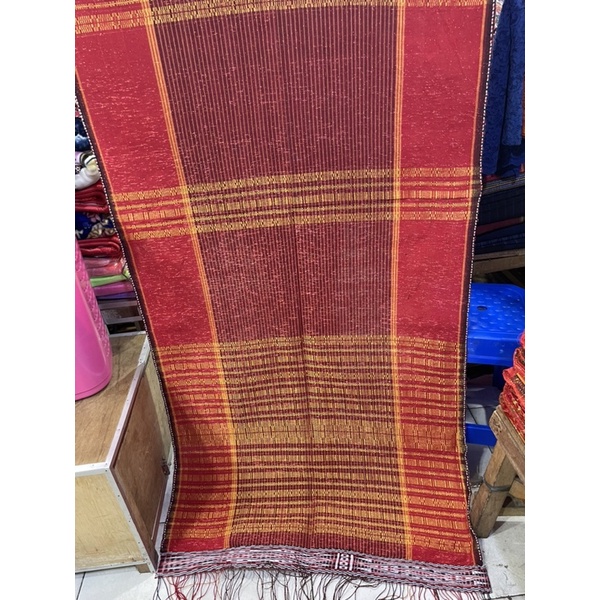 Ulos ragi Hotang Sirara benang Songket/ ulos Manogu / Ulos Tulang