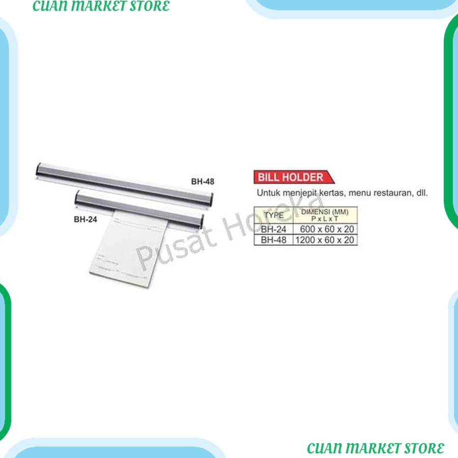 

BILL HOLDER / TAB GRABBER / PENJEPIT KERTAS 24"/60cm BH-24 Kualitas Terjamin