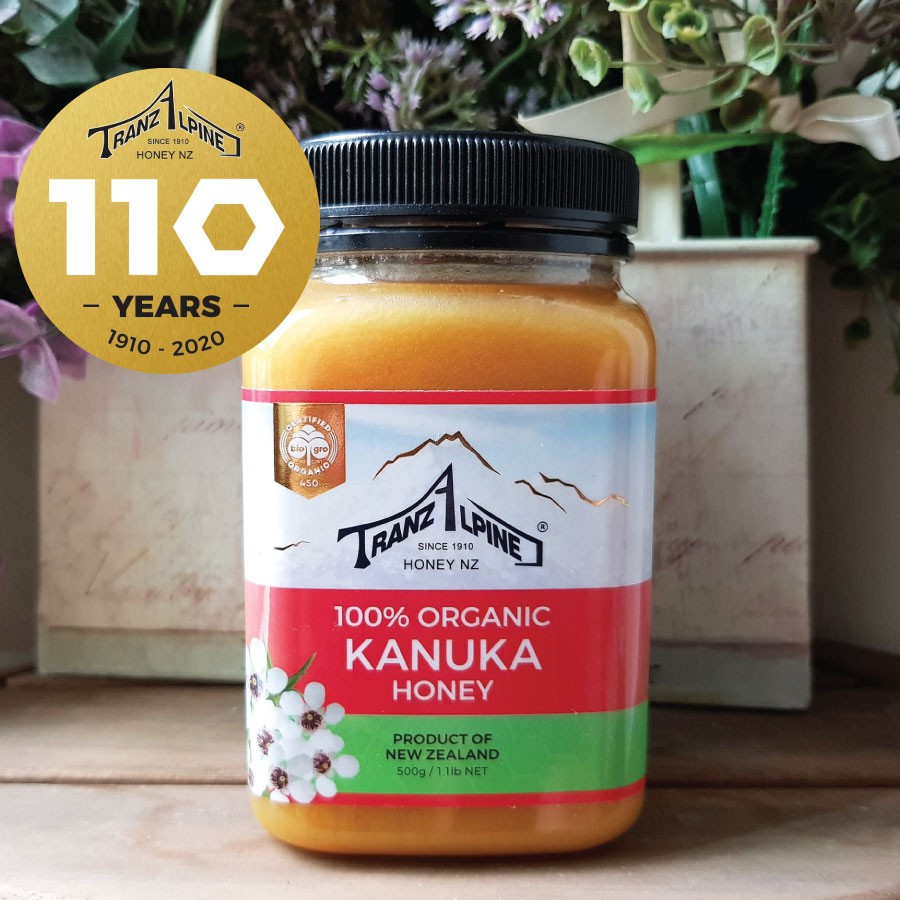 

500g, TRANZALPINE ORGANIC KANUKA HONEY, DIKENAL SEBAGAI SEPUPU DARI MANUKA HONEY, MADU NEW ZEALAND