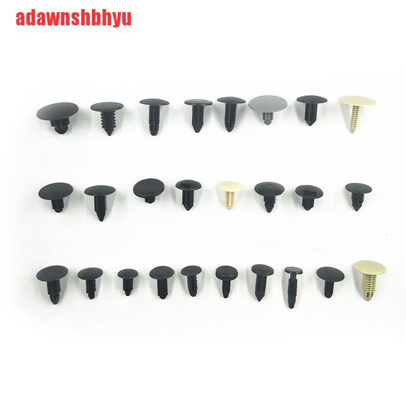 100pcs/set Rivet Pengencang Pintu Mobil Universal Campur Bahan Plastik