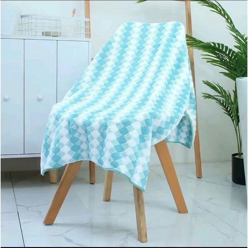 VL - COD MURAH 1pcs  HANDUK DEWASA MICROFIBER   UK 70 X 140 CM - HANDUK LEMBUT MURAH