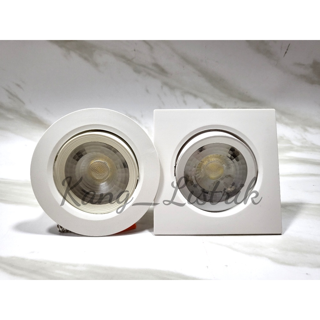 Downlight DMD / Downlight COB 7W Bulat atau Kotak / Downlight Spotlight