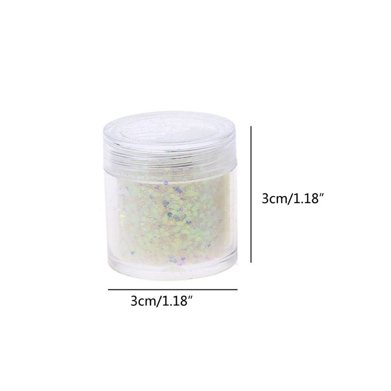 Siy Pigmen Resin Sequin Glitter Aurora 1mm 5 Warna 10ml Untuk Membuat Perhiasan