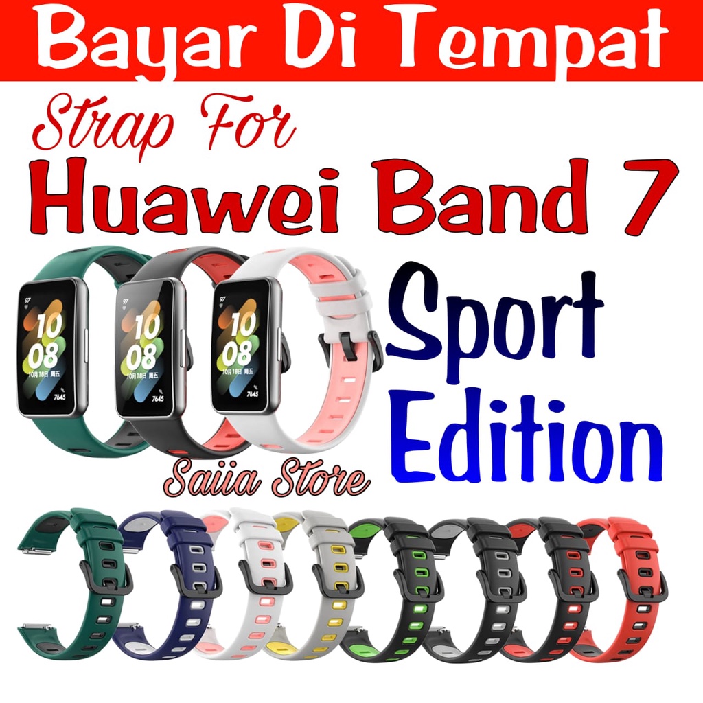 Saiia Strap Untuk Huawei band 7 Sport Edition Tali jam @ warna untuk Huawei band 7 | Tidak termasuk jam, hanya tali jam