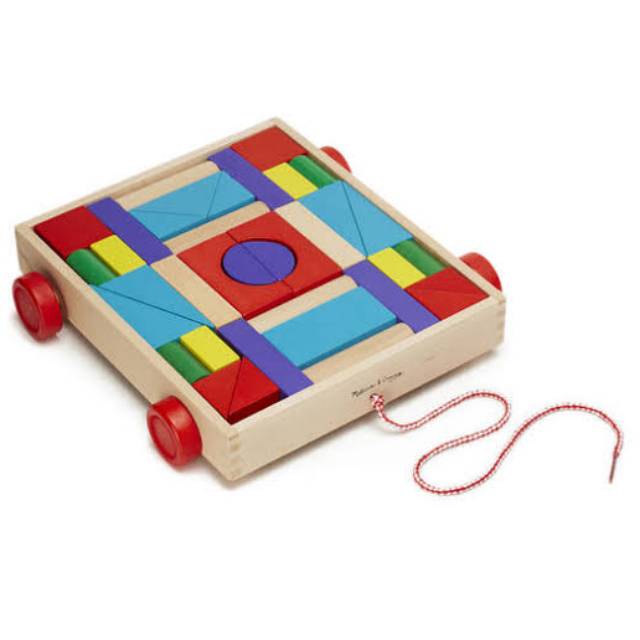WAGOON WOODEN BUILDING BLOCK MIRIP MELISSA & DOUGH