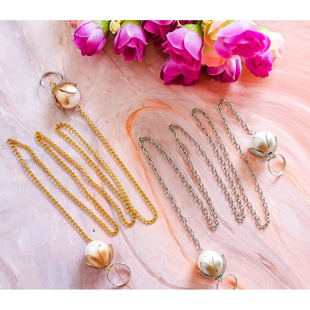 Senada Victory Konektor Kalung Masker Rantai Mutiara Mahkota Hand Made SVKM038