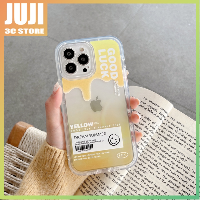 Casing case Motif Buah Teh Lucu Untuk Iphone 360° Case Tiga Warna Permen Tahan Pecah Untuk iphone x xs xr xsmax 11 12 13 pro max