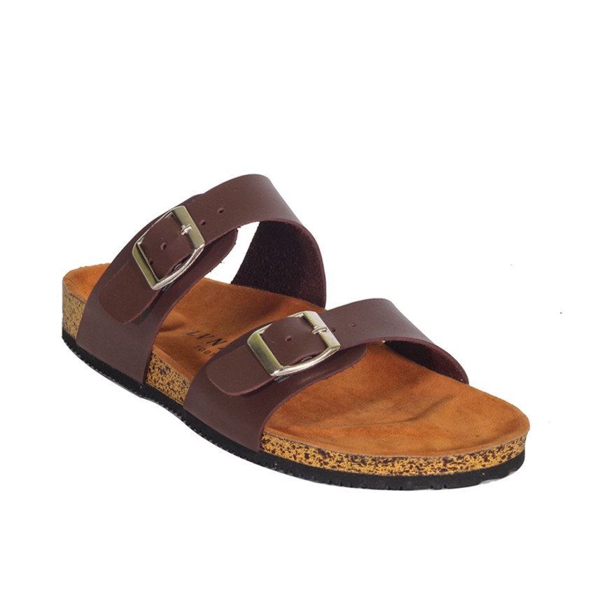 Valkrie Brown | Sendal Tali Kulit Simpel Kayu Pria Cowok Men Sandal Footwear | FORIND x Lvnatica