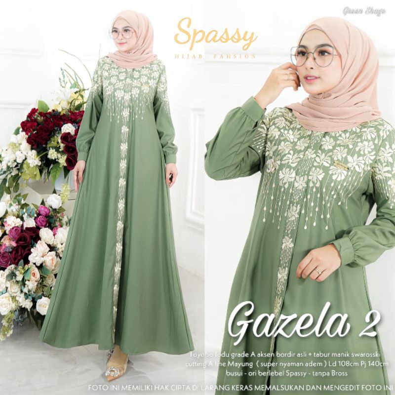 NEW GAMIS ORI BY SPASSY/MAXI DRESS GAZELA 2/GAMIS GAZELA 2 ORI BY SPASSY