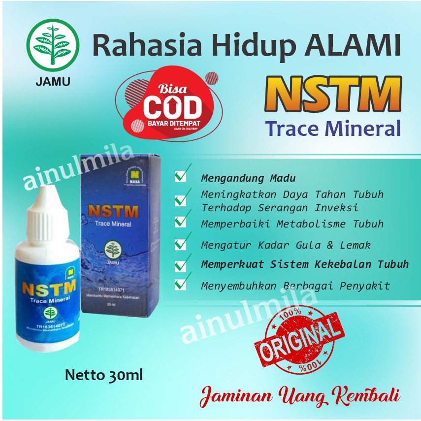 SUPLEMEN NSTM NASA TRACE MINERAL ORIGINAL 100% / OBAT MATA KATARAK
