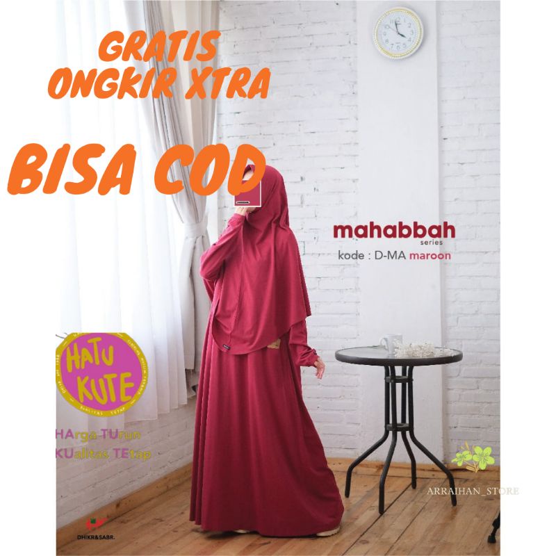 BEST SELLER Gamis Syar'i Dhikr And Sabr Mahabbah Series Maroon