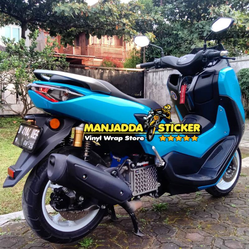 Stiker Skotlet Motor Biru Muda