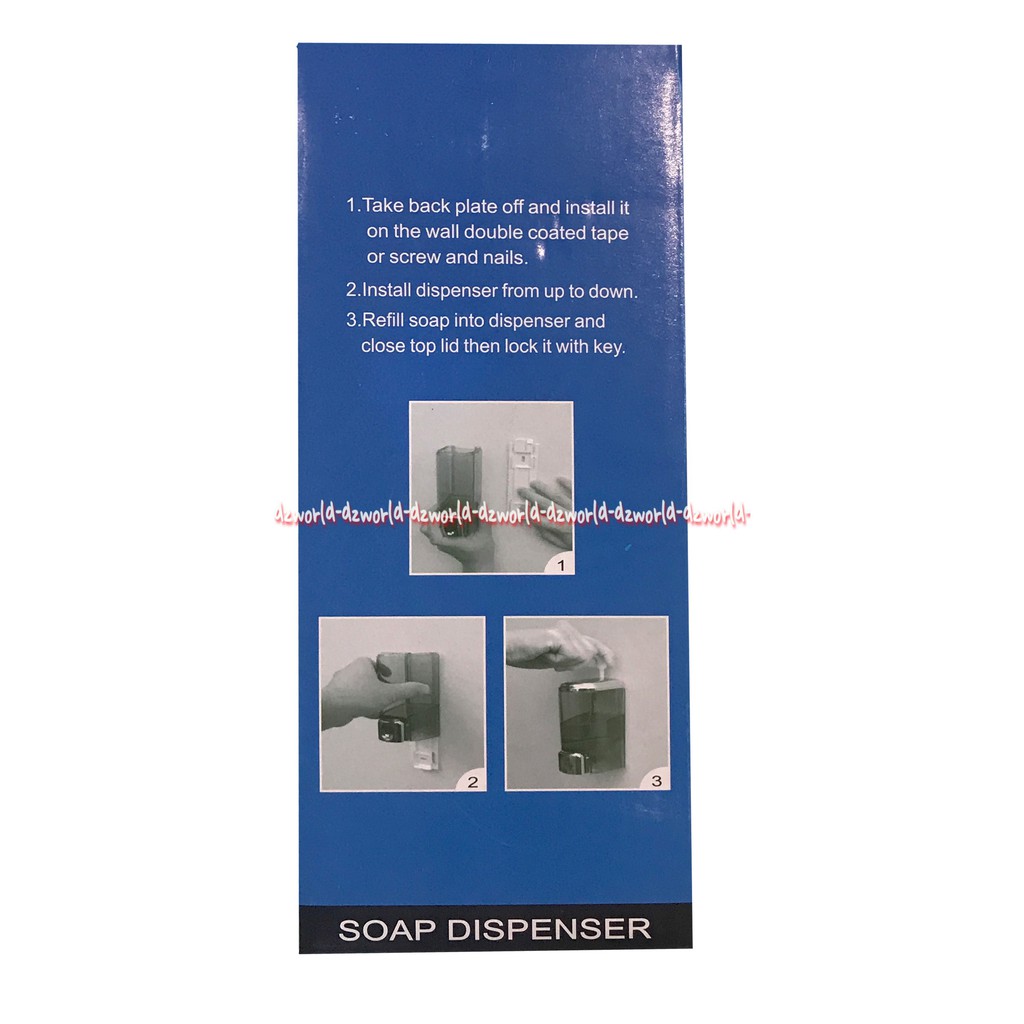 Krisbow Soap Dispenser 900ml Tempat Sabun Cair Nempel Di Dinding Tembok 900 ml Tempat Sabun Cair Model Tekan Press Push