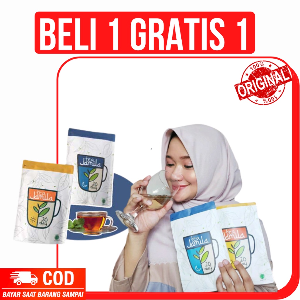 Teh Pelangsing Penurun Berat Badan Jamila Tea Teh Pelangsing Herbal Alami Aman Untuk Busui