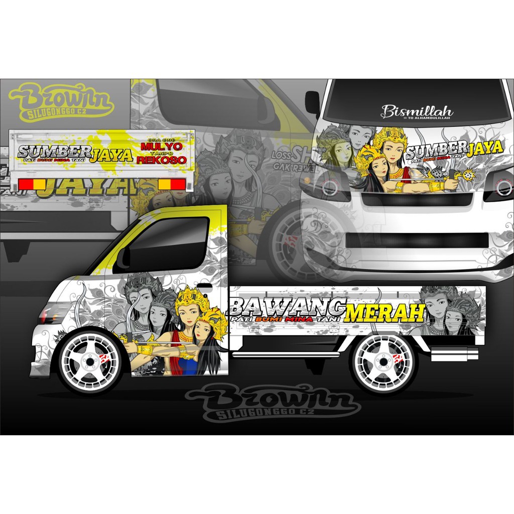 decal sticker granmax pick up arjuna srikandi