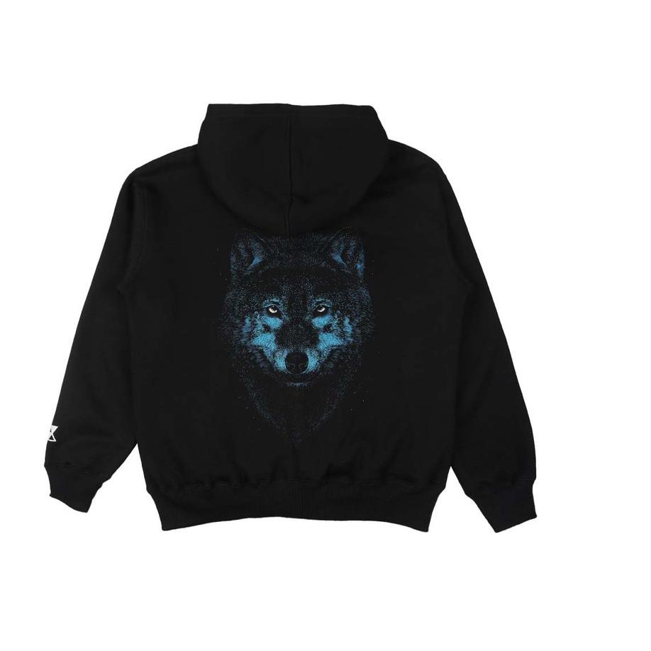 Top Produk.. Reclays Hoodie Wolf Hoodie - Black