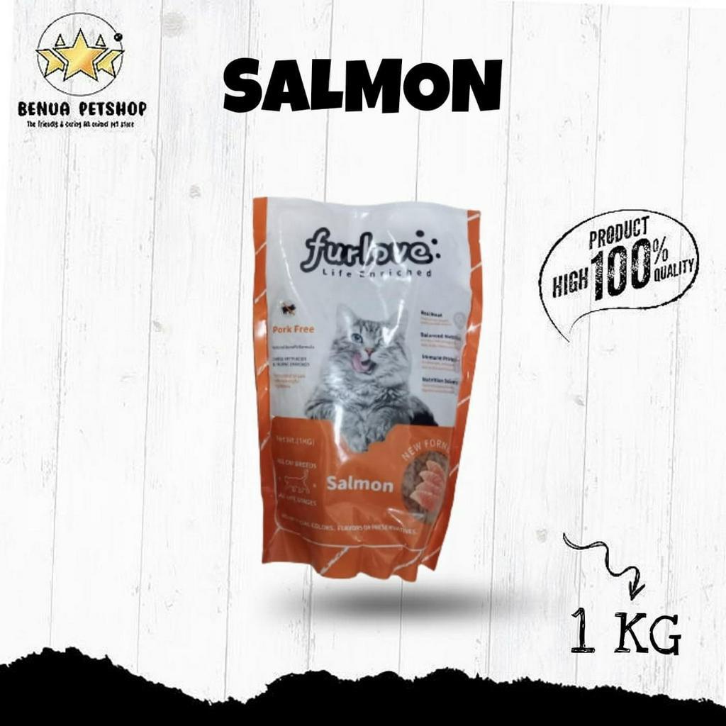 FURLOVE CATFOOD PREMIUM ALL LIFE STAGES TUNA &amp; SALMON - 1 KG