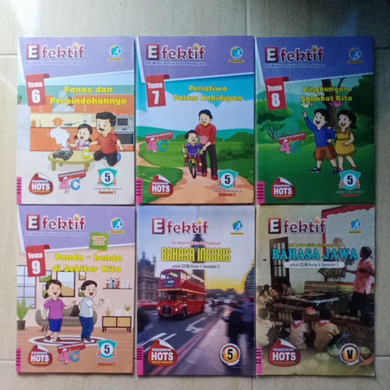 LKS Efektif SD Kelas 5 Semester 2 Tema 6,7,8,9