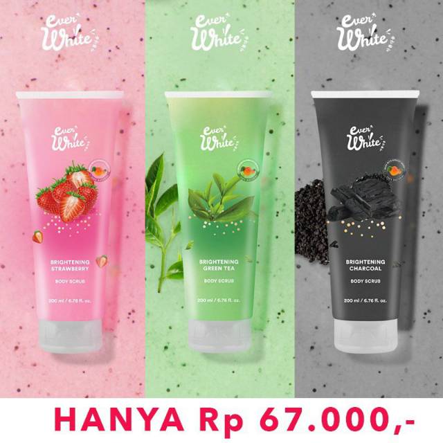 Everwhite Brightening Body Scrub 200gr Shopee Indonesia
