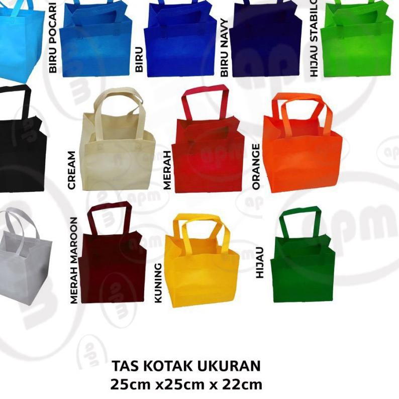 

Segera Dapatkan » Tas Spunbond Kotak Ukuran 25cm x 25cm x25cm!