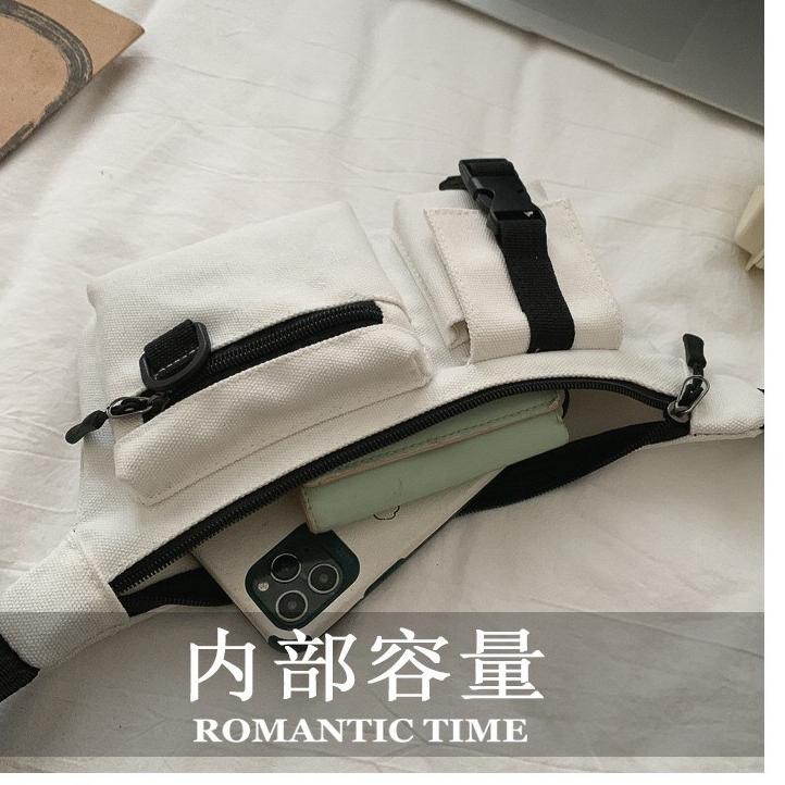 FUNATIC️ SNEAKERS!! Waistbag Kanvas Free Gantungan New Model 2021 24 X 1.5 X 13cm FA954 (KODE 78)