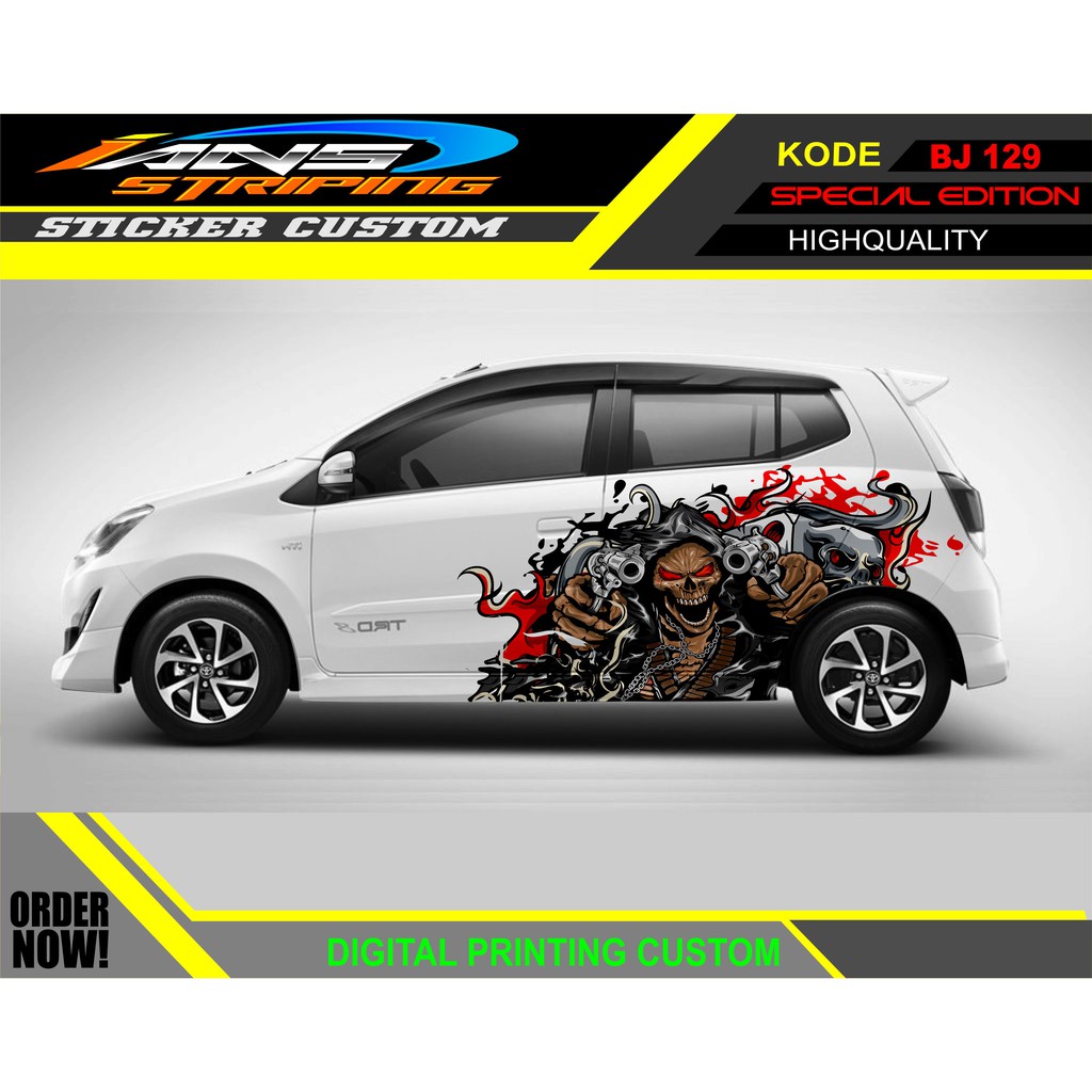 DECAL STICKER HONDA JAZZ / STICKER DECAL MOBIL JAZZ / DECAL STICKER MOBIL