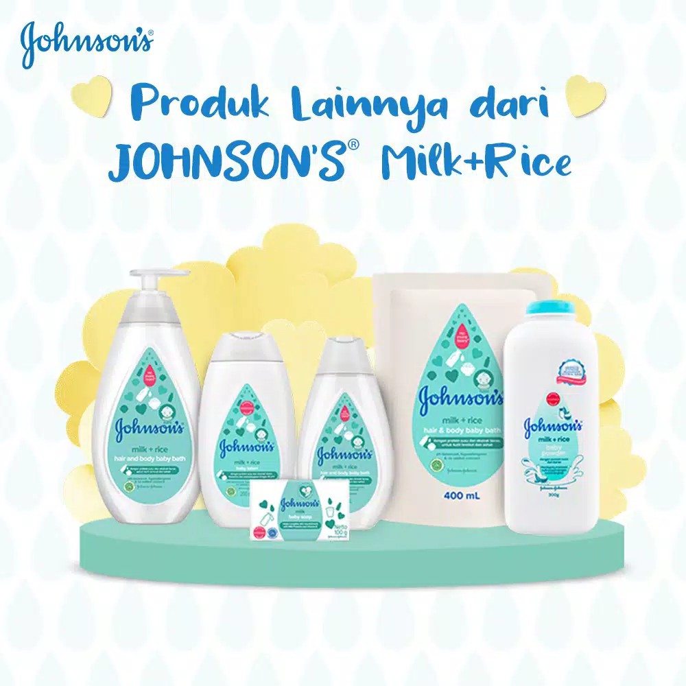 JOHNSONS BABY LOTION MILK+RICE 200 ML