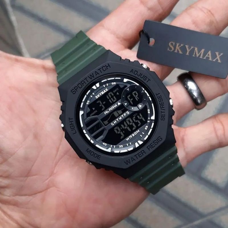 JAM TANGAN SKYMAX PRIA.JAM WATERPROF.
