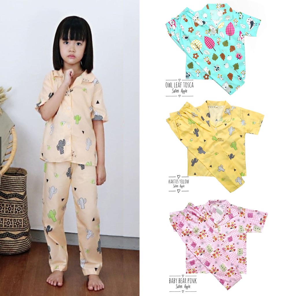 Piyama Anak,baju tidur anak,baju baju tidur termurah usia 6-10thn (BISA COD)