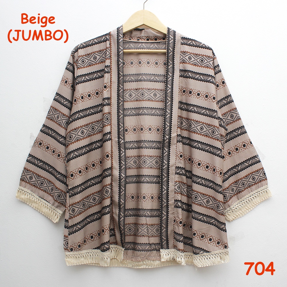 𝑱𝒂𝒌𝒂𝒓𝒕𝒂𝑭𝒂𝒔𝒉𝒊𝒐𝒏 cardigan outer batik tribal katun adem rumbai sisir keliling bohemian etnik boho style