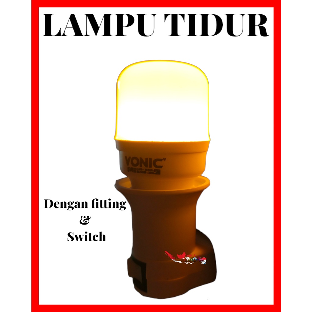 Lampu Tidur Warna Dengan Switch / Lampu Baca Portable / Lampu Kamar