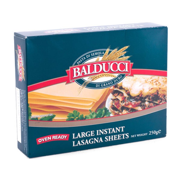 

BALDUCCI Large Instant Lasagna Pasta Sheets 250gr